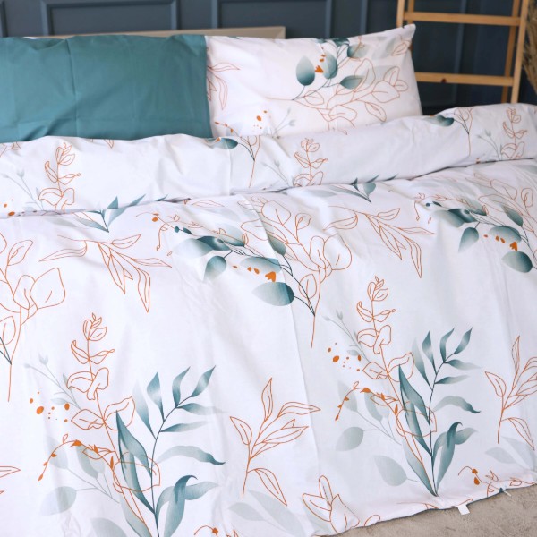 Фото - Комплект постільної білизни дитячий MirSon 110x140 см 17-0954 Delicate Foliage Ranforce Elite (2200013181989)